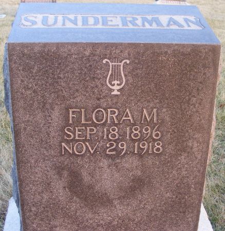 SUNDERMAN, FLORA M - Fremont County, Iowa | FLORA M SUNDERMAN 