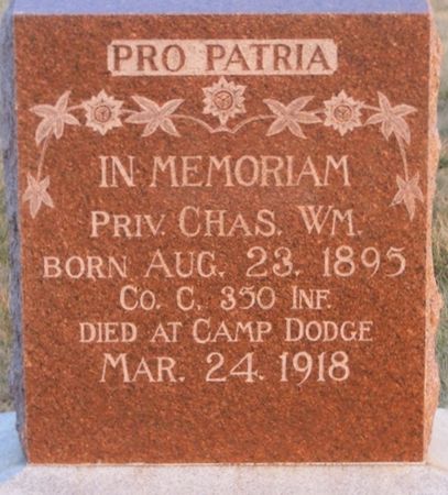 WALTER, CHARLES WILLIAM - Fremont County, Iowa | CHARLES WILLIAM WALTER 