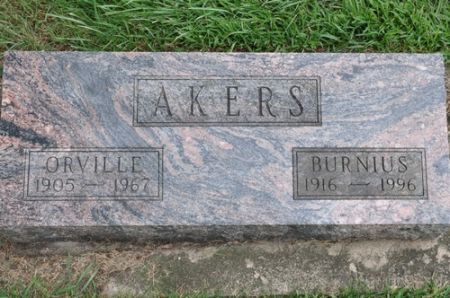 AKERS, BURNIUS - Grundy County, Iowa | BURNIUS AKERS 
