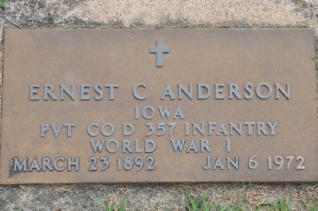 ANDERSON, ERNEST C. - Grundy County, Iowa | ERNEST C. ANDERSON 