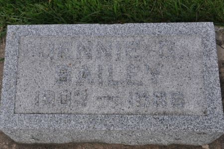 BAILEY, JENNIE G. - Grundy County, Iowa | JENNIE G. BAILEY 