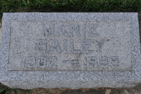 BAILEY, MARIE - Grundy County, Iowa | MARIE BAILEY 