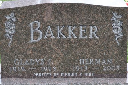 BAKKER, GLADYS J. - Grundy County, Iowa | GLADYS J. BAKKER 