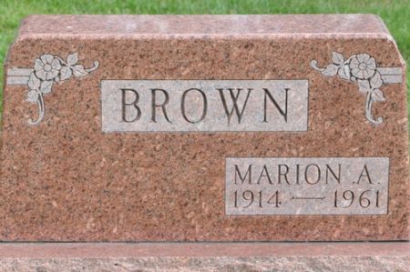 BROWN, MARION A. - Grundy County, Iowa | MARION A. BROWN 