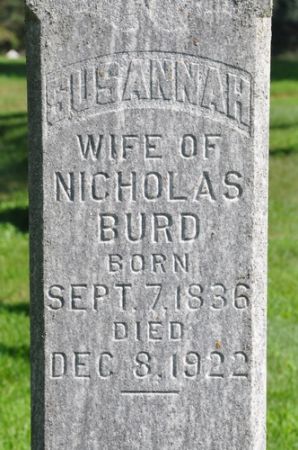 BURD, SUSANNAH - Grundy County, Iowa | SUSANNAH BURD 