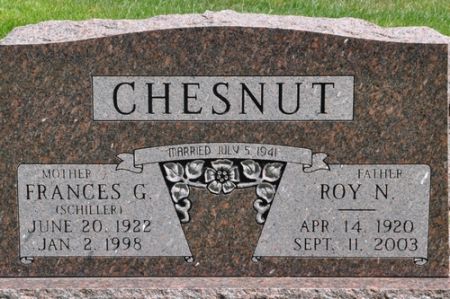 CHESNUT, FRANCES G. (SCHILLER) - Grundy County, Iowa | FRANCES G. (SCHILLER) CHESNUT 