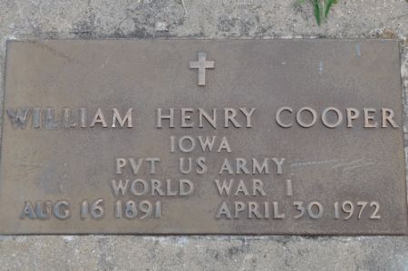 COOPER, WILLIAM HENRY - Grundy County, Iowa | WILLIAM HENRY COOPER 