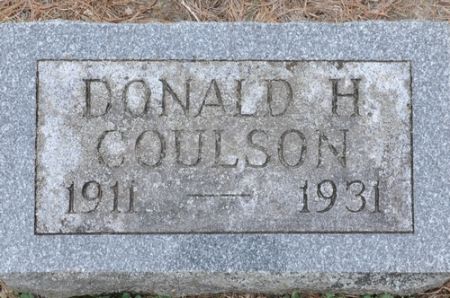 COULSON, DONALD H. - Grundy County, Iowa | DONALD H. COULSON 