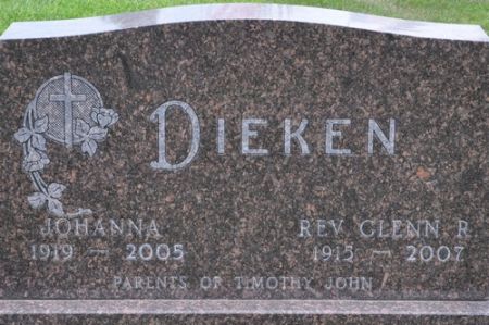 DIEKEN, GLENN R., REV. - Grundy County, Iowa | GLENN R., REV. DIEKEN 