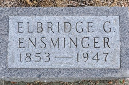 ENSMINGER, ELBRIDGE G. - Grundy County, Iowa | ELBRIDGE G. ENSMINGER 