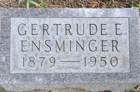 ENSMINGER, GERTRUDE E. - Grundy County, Iowa | GERTRUDE E. ENSMINGER 