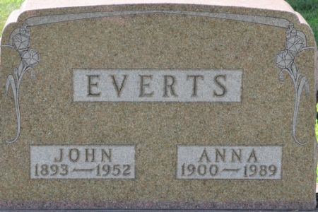 EVERTS, ANNA - Grundy County, Iowa | ANNA EVERTS 