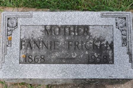FRICKEN, FANNIE - Grundy County, Iowa | FANNIE FRICKEN 
