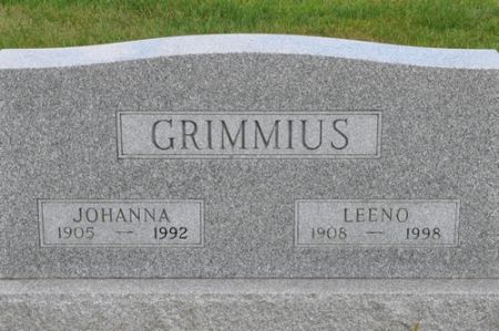 GRIMMIUS, JOHANNA - Grundy County, Iowa | JOHANNA GRIMMIUS 
