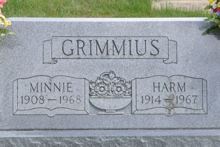 GRIMMIUS, MINNIE - Grundy County, Iowa | MINNIE GRIMMIUS 