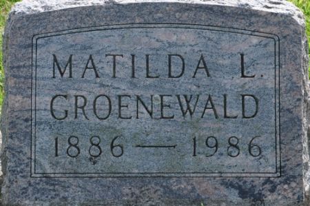 GROENEWALD, MATILDA L. - Grundy County, Iowa | MATILDA L. GROENEWALD 