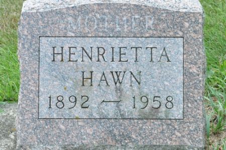 HAWN, HENRIETTA - Grundy County, Iowa | HENRIETTA HAWN 