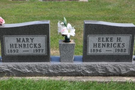 HENRICKS, MARY - Grundy County, Iowa | MARY HENRICKS 