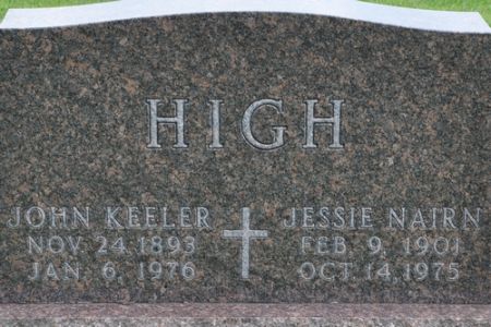 HIGH, JESSIE (NAIRN) - Grundy County, Iowa | JESSIE (NAIRN) HIGH 
