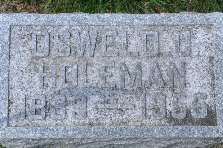 HOLEMAN, OSWELD U. - Grundy County, Iowa | OSWELD U. HOLEMAN 