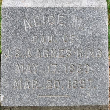 KING, ALICE M. - Grundy County, Iowa | ALICE M. KING 