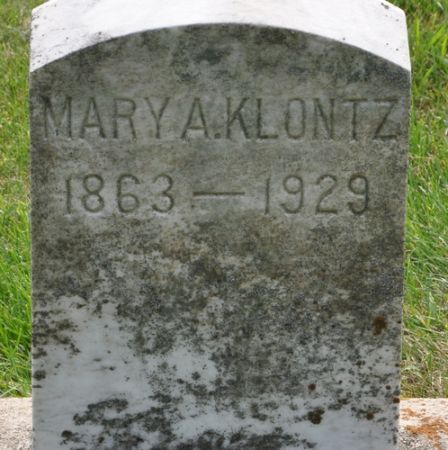 KLONTZ, MARY A. - Grundy County, Iowa | MARY A. KLONTZ 