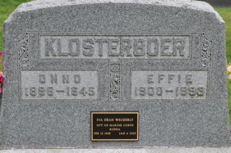KLOSTERBOER, ONNO - Grundy County, Iowa | ONNO KLOSTERBOER 