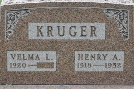KRUGER, HENRY A. - Grundy County, Iowa | HENRY A. KRUGER 
