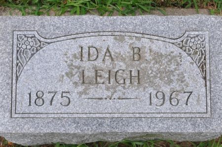 LEIGH, IDA B. - Grundy County, Iowa | IDA B. LEIGH 