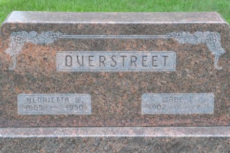 OVERSTREET, HENRIETTA W. - Grundy County, Iowa | HENRIETTA W. OVERSTREET 
