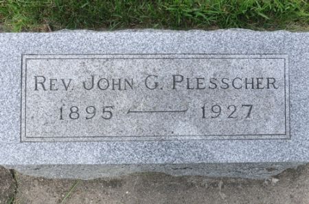 PLESSCHER, JOHN G., REV. - Grundy County, Iowa | JOHN G., REV. PLESSCHER 