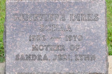 SCHAA, GENEVIEVE (DIRKS) - Grundy County, Iowa | GENEVIEVE (DIRKS) SCHAA 