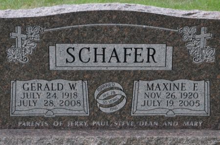 SCHAFER, GERALD W. - Grundy County, Iowa | GERALD W. SCHAFER 