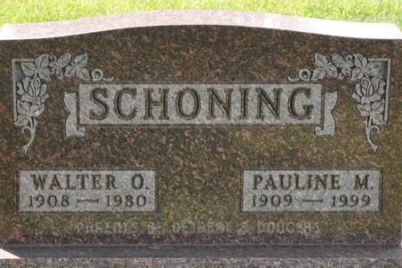 SCHONING, WALTER O. - Grundy County, Iowa | WALTER O. SCHONING 