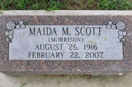SCOTT, MAIDA M. (MORRISON) - Grundy County, Iowa | MAIDA M. (MORRISON) SCOTT 