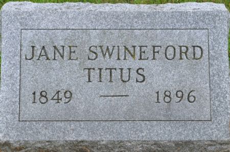 TITUS, JANE (SWINEFORD) - Grundy County, Iowa | JANE (SWINEFORD) TITUS 