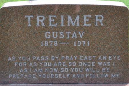 TREIMER, GUSTAV - Grundy County, Iowa | GUSTAV TREIMER 