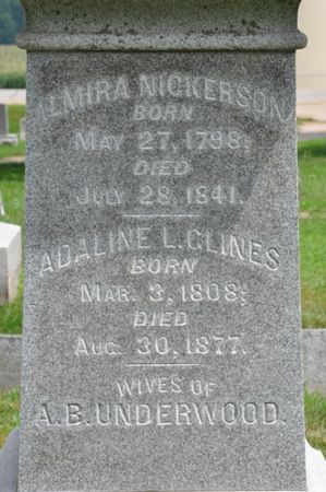 UNDERWOOD, ADALINE L. (GLINES) - Grundy County, Iowa | ADALINE L. (GLINES) UNDERWOOD 
