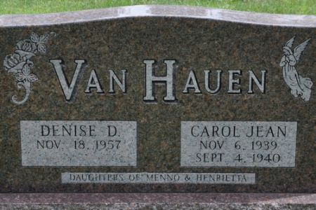 VANHAUEN, CAROL JEAN - Grundy County, Iowa | CAROL JEAN VANHAUEN 