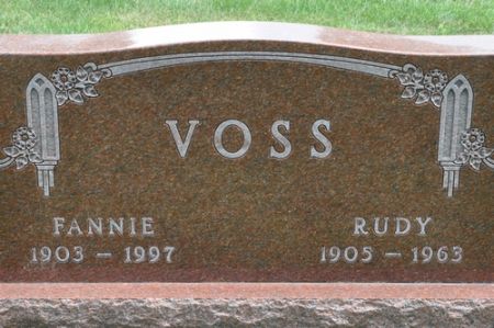 VOSS, FANNIE - Grundy County, Iowa | FANNIE VOSS 