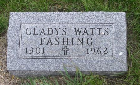WATTS FASHING, GLADYS - Guthrie County, Iowa | GLADYS WATTS FASHING 