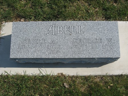 BAUGHMAN ABELL, CECILE ARLENE - Hamilton County, Iowa | CECILE ARLENE BAUGHMAN ABELL 