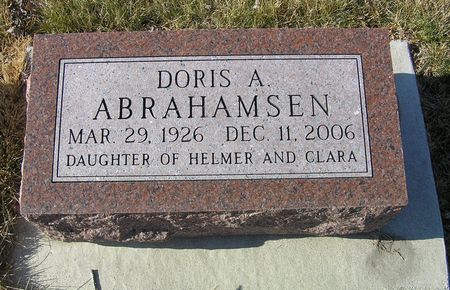 ABRAHAMSEN, DORIS A. - Hamilton County, Iowa | DORIS A. ABRAHAMSEN 