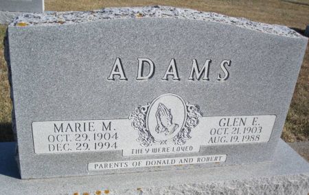 ADAMS, MARIE M. - Hamilton County, Iowa | MARIE M. ADAMS 
