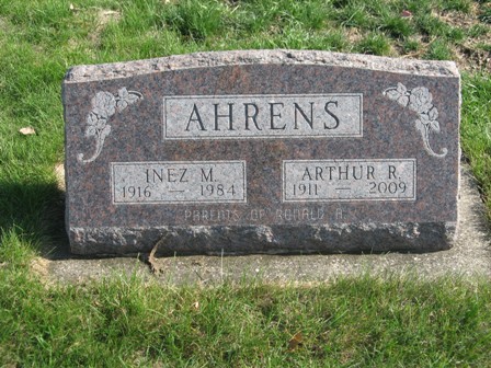 SCHWARTZ AHRENS, INEZ M. - Hamilton County, Iowa | INEZ M. SCHWARTZ AHRENS 