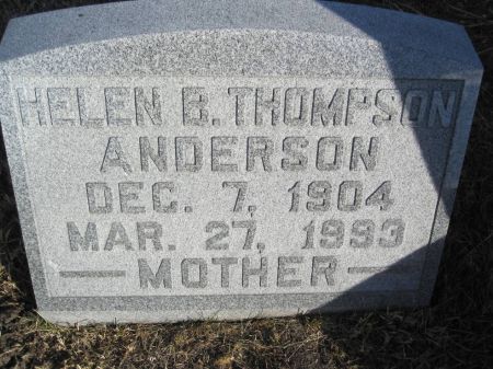THOMPSON ANDERSON, HELEN B. - Hamilton County, Iowa | HELEN B. THOMPSON ANDERSON 