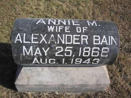 BAIN, ANNIE M. - Hamilton County, Iowa | ANNIE M. BAIN 