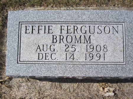 FERGUSON BROMM, EFFIE - Hamilton County, Iowa | EFFIE FERGUSON BROMM 