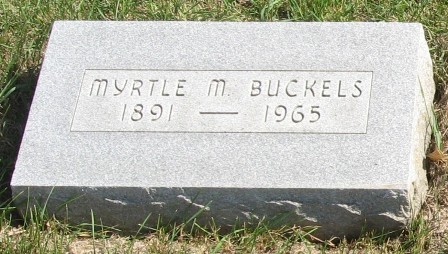 BUCKELS, MYRTLE M. - Hamilton County, Iowa | MYRTLE M. BUCKELS 
