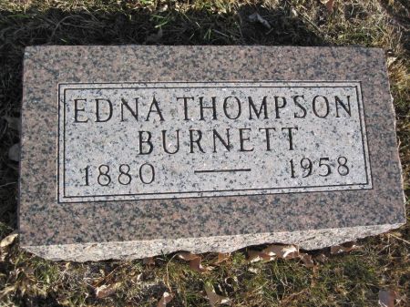 THOMPSON BURNETT, EDNA - Hamilton County, Iowa | EDNA THOMPSON BURNETT 